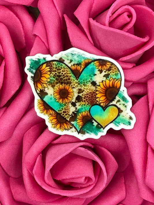 #558 Heart Sunflower