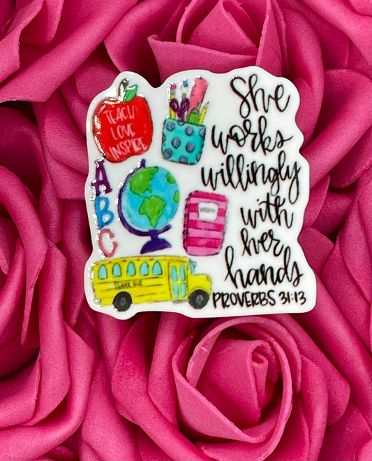 #1082 She works willing with her hands school