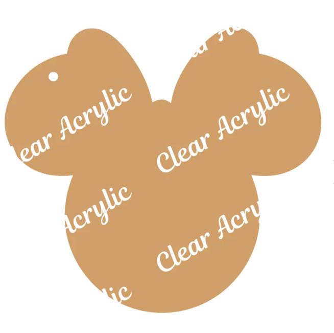 Mouse head with bow BLANK