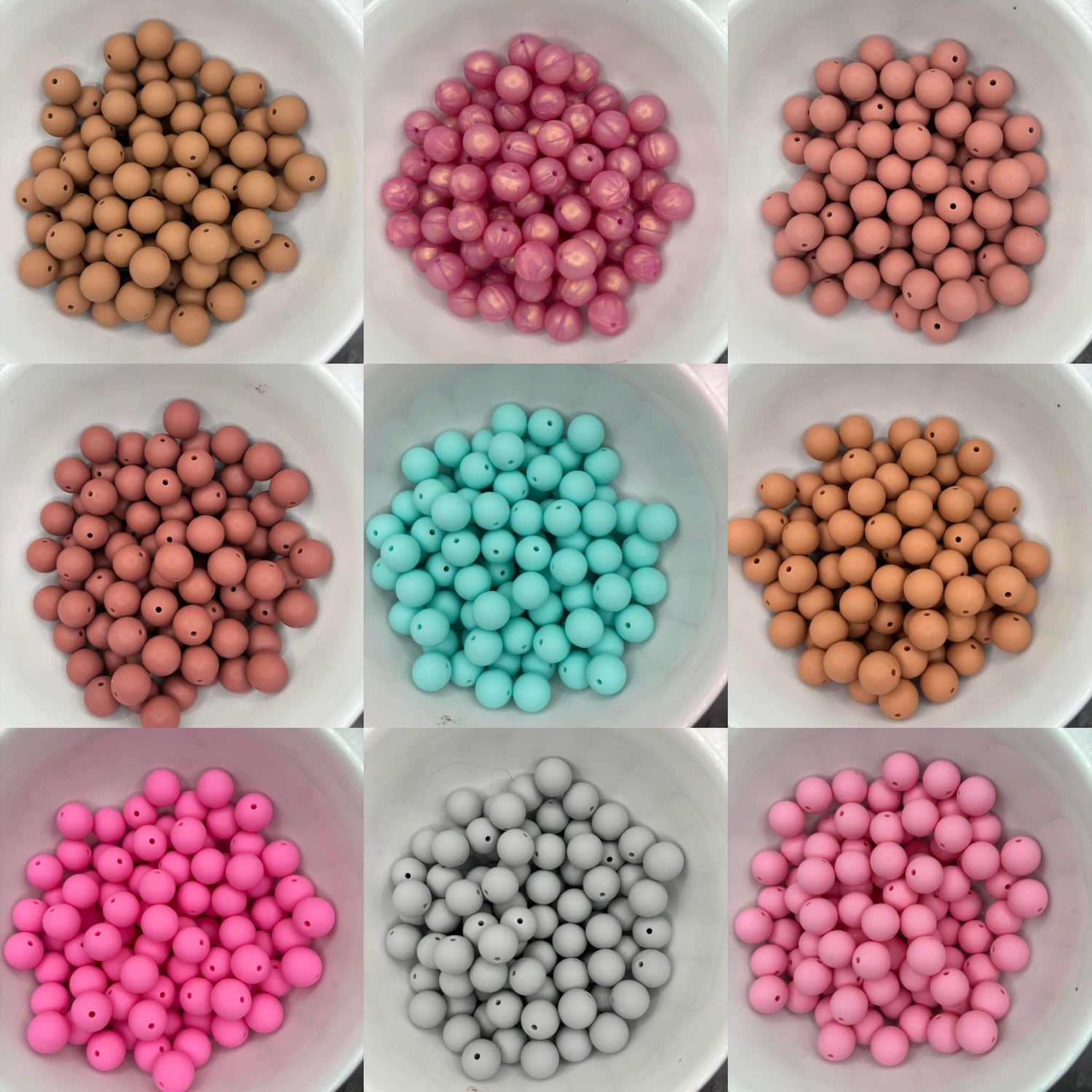 15mm Solid Beads