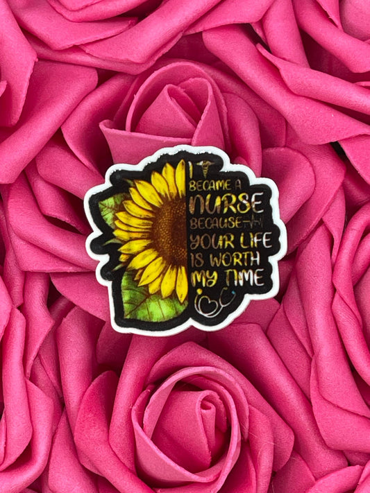 #1280 Sunflower nurse quote