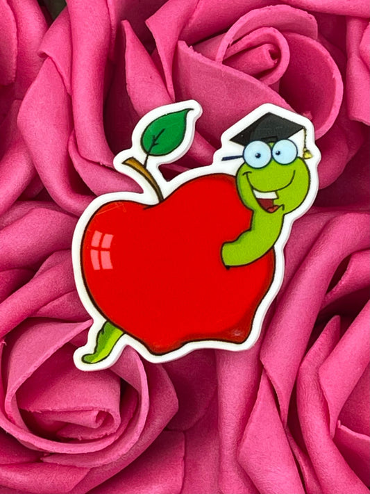 #41 Apple with worm