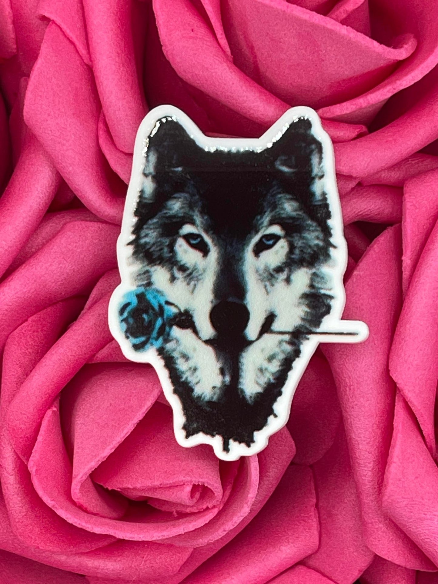 #1440 Wolf with Rose