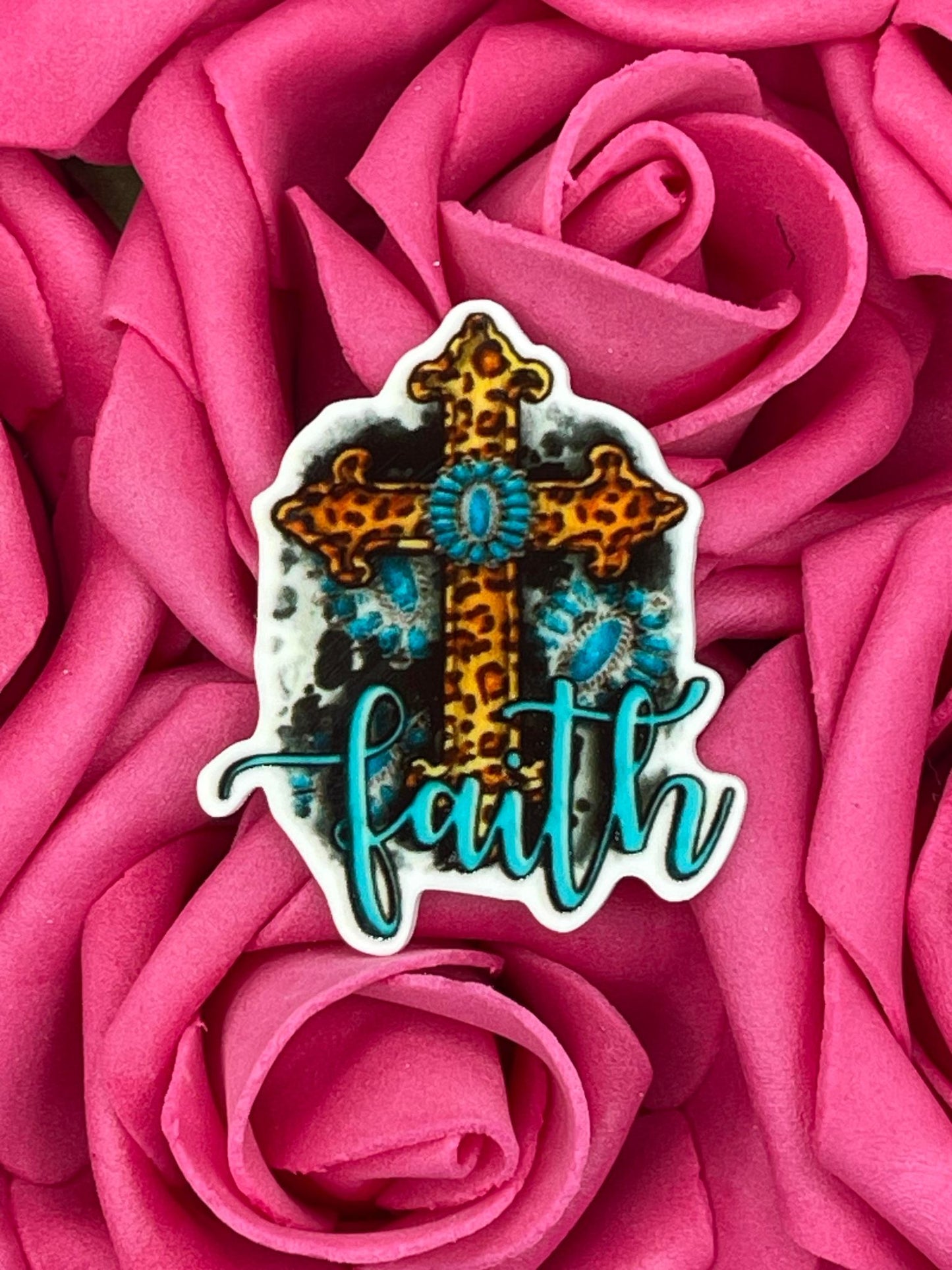 #150 Blue faith cross