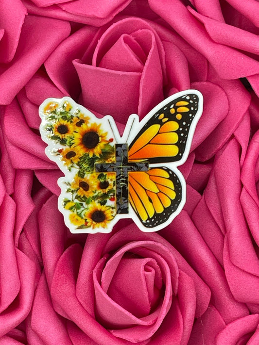 #188 Butterfly Faith cross