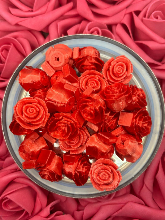 Red Rose Topper Bead