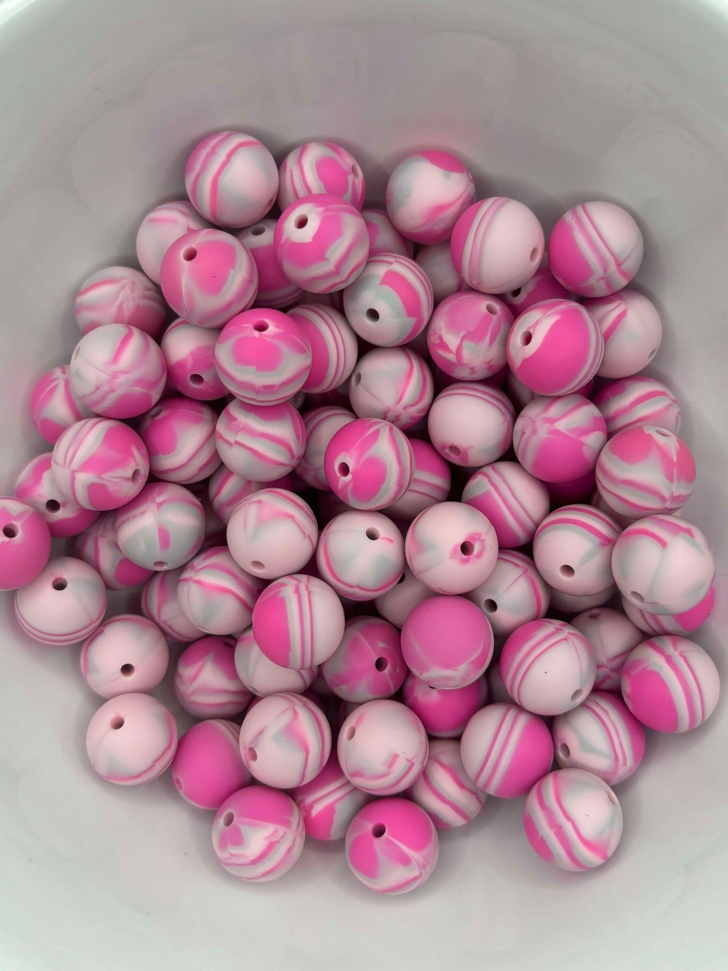 #90 Pink-Grey Mix 15mm Print