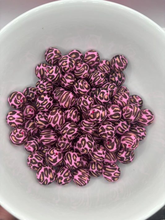 #109 Pink Cheetah 15mm Print