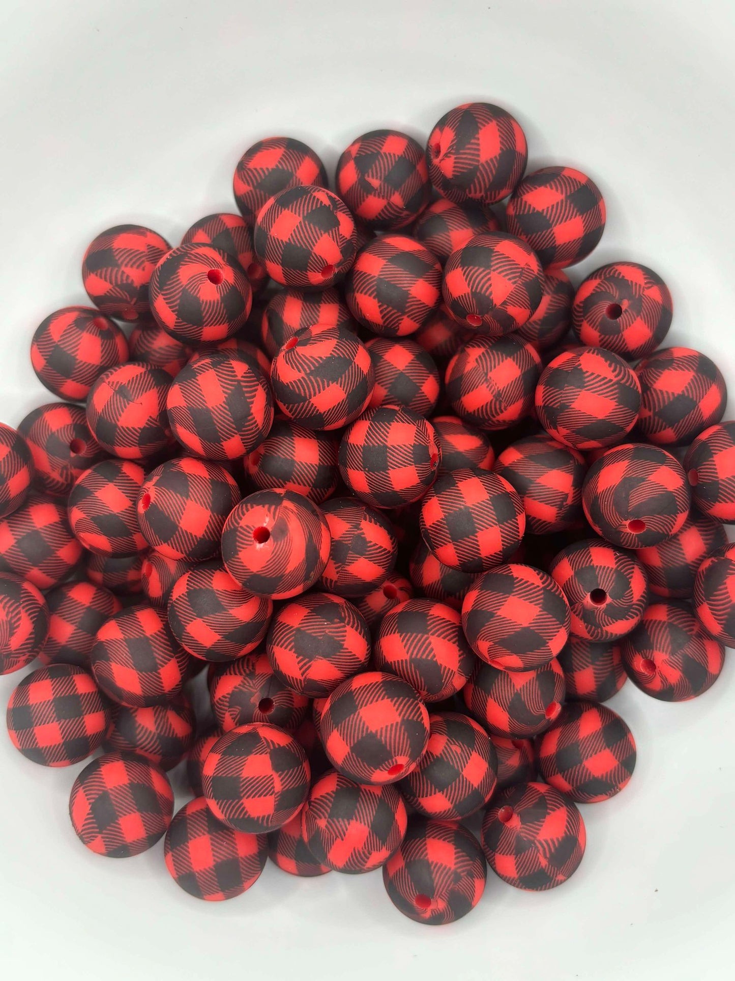 #53 Red Plaid 15mm Print